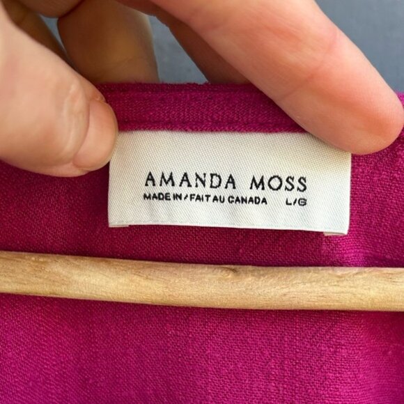 Amanda Moss Fuschia Neala Top, Size Large - Picture 9 of 9